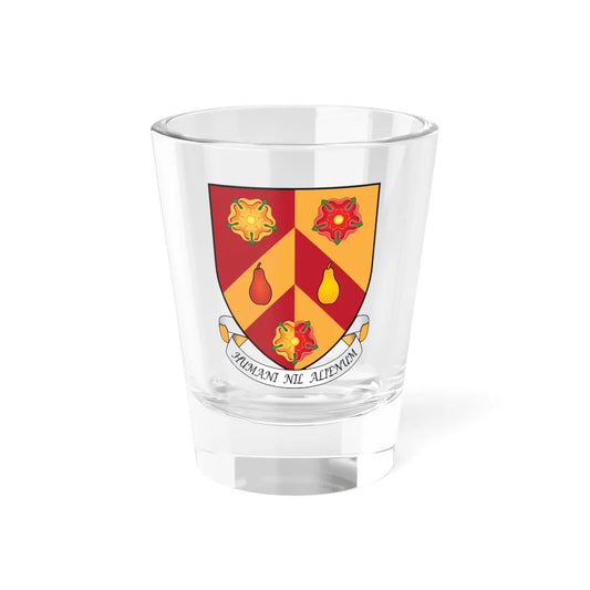 Wolfson College Oxford Coat Of Arms Motto (England) (Coat of Arms) Shot Glass 1.5oz 1.5oz - Go Mug Yourself