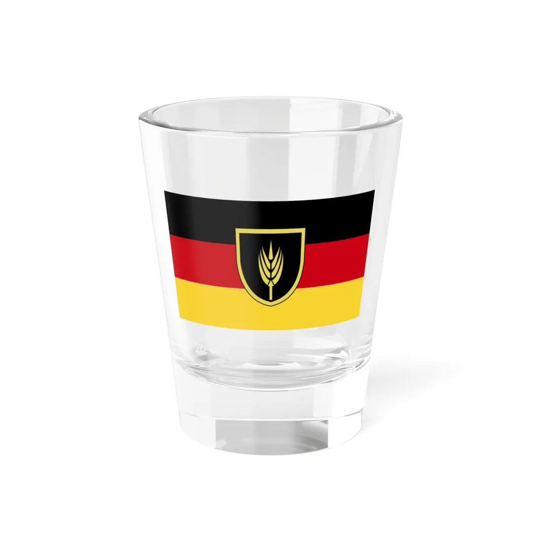 Wolgadeutscheflag (Russia) Shot Glass 1.5oz 1.5oz - Go Mug Yourself