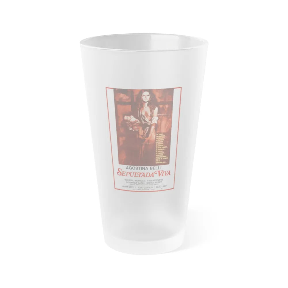 WOMAN BURIED ALIVE 1973 Movie Poster - Frosted Pint Glass 16oz-Go Mug Yourself