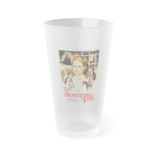 WOMAN BURIED ALIVE (2) 1973 Movie Poster - Frosted Pint Glass 16oz Default Title - Go Mug Yourself