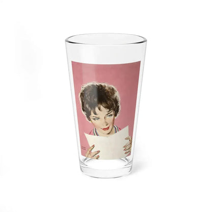 Woman Reading - Pint Glass 16oz 16oz - Go Mug Yourself