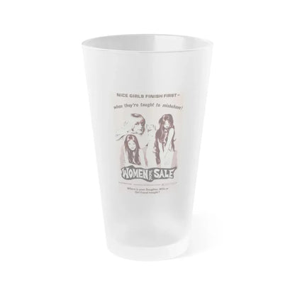 WOMEN FOR SALE 1969 Movie Poster - Frosted Pint Glass 16oz Default Title - Go Mug Yourself