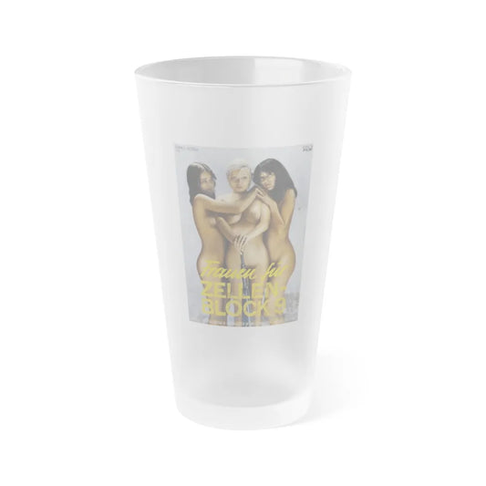 WOMEN IN CELL BLOCK 9 1978 Movie Poster - Frosted Pint Glass 16oz-16oz-Frosted-Go Mug Yourself