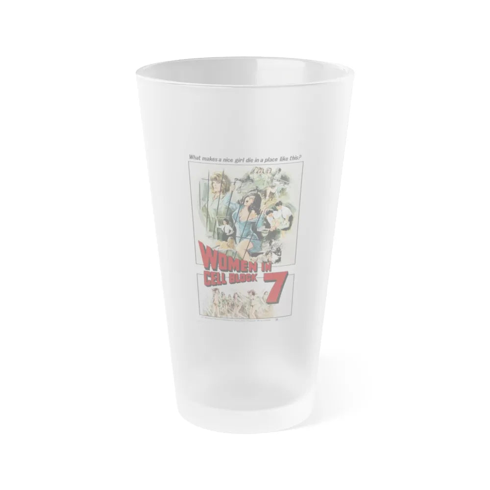 WOMEN IN CELLBLOCK 7 1973 Movie Poster - Frosted Pint Glass 16oz-Go Mug Yourself