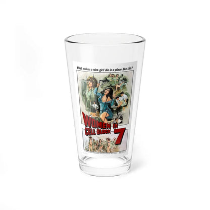 WOMEN IN CELLBLOCK 7 1973 Movie Poster - Pint Glass 16oz-16oz-Go Mug Yourself