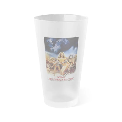 WOMEN IN FURY 1984 Movie Poster - Frosted Pint Glass 16oz Default Title - Go Mug Yourself