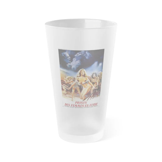 WOMEN IN FURY 1984 Movie Poster - Frosted Pint Glass 16oz-Go Mug Yourself