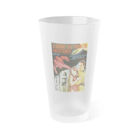 WOMEN OF THE PREHISTORIC PLANET (ITALIAN) 1966 Movie Poster - Frosted Pint Glass 16oz Default Title - Go Mug Yourself