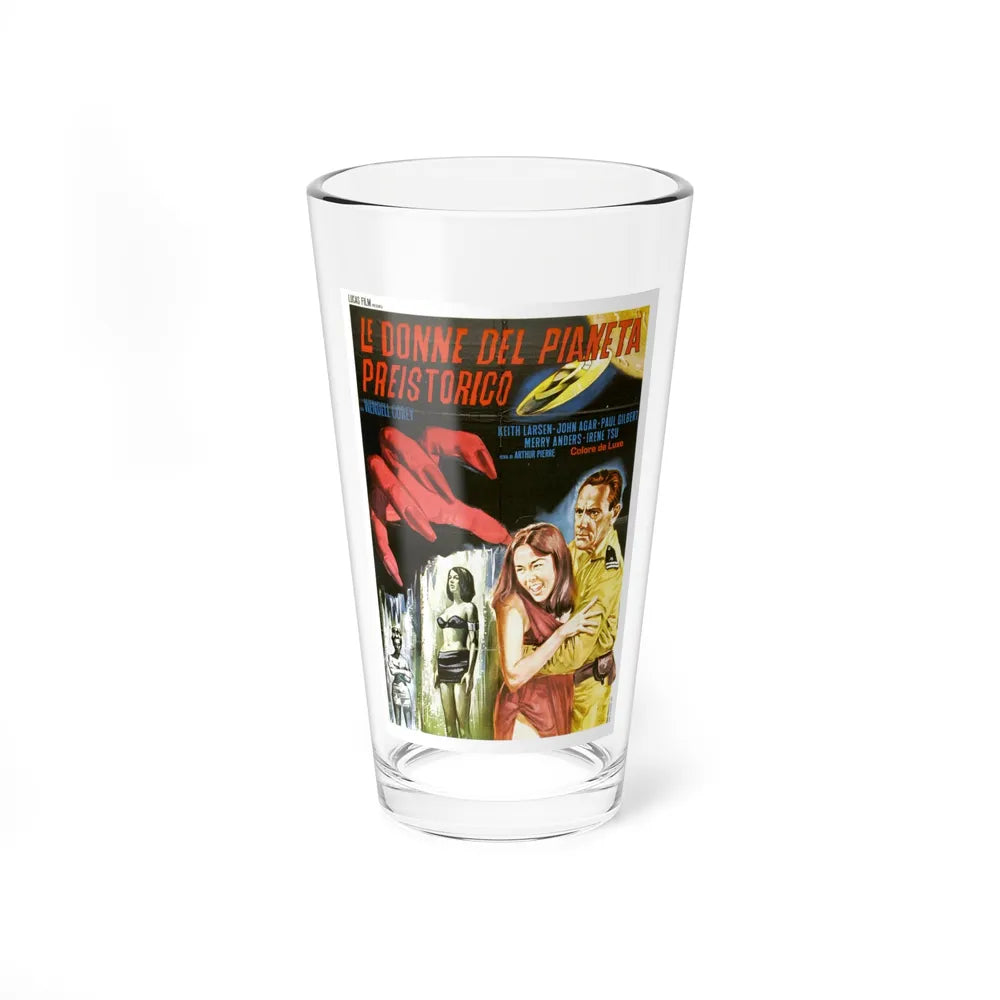 WOMEN OF THE PREHISTORIC PLANET (ITALIAN) 1966 Movie Poster - Pint Glass 16oz-16oz-Go Mug Yourself