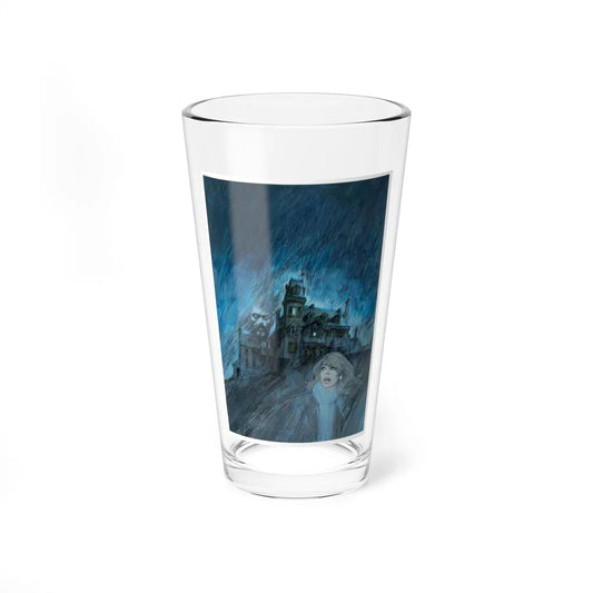 Women Running From Houses, Gothic Romance Paperback Novel Cover - Pint Glass 16oz 16oz - Go Mug Yourself