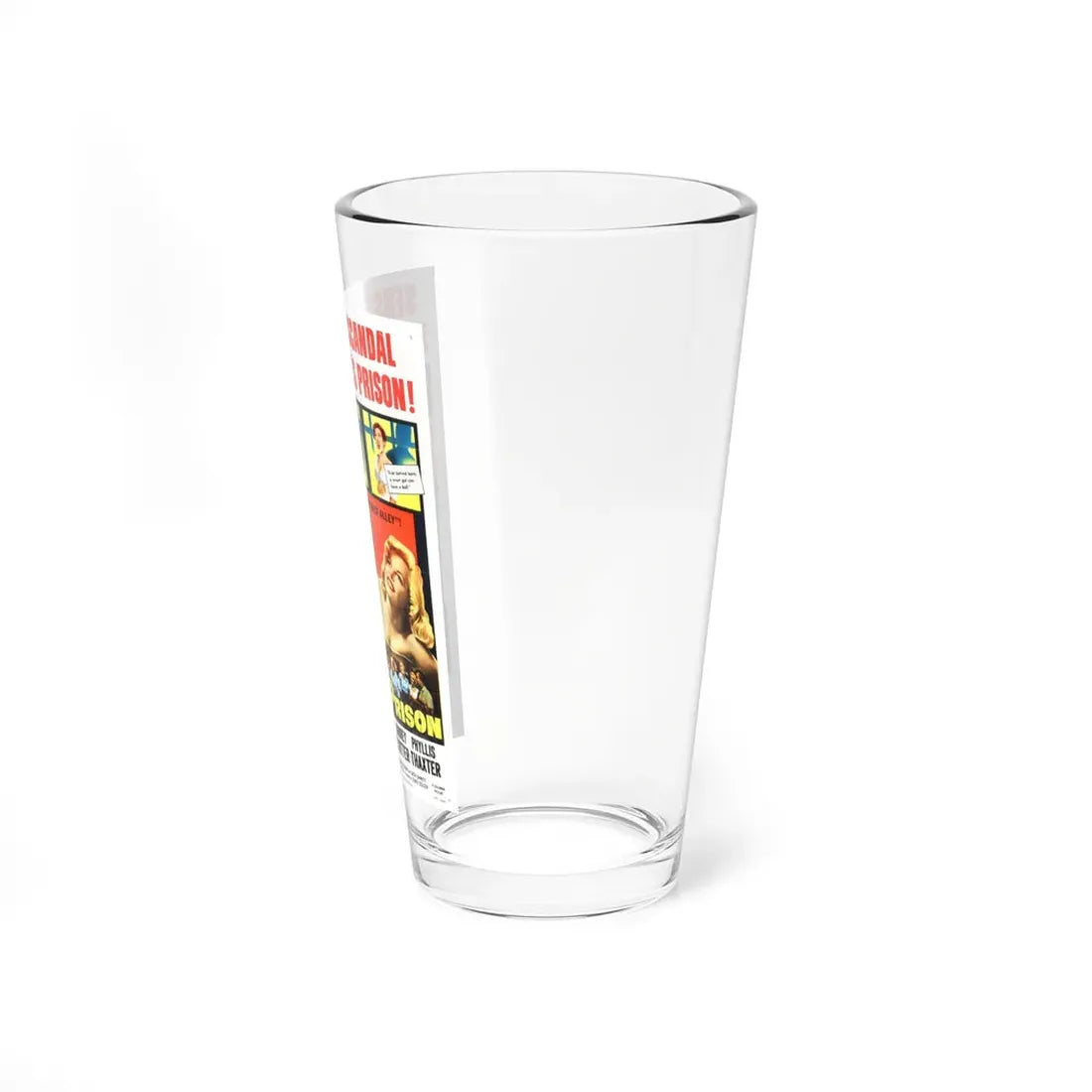 WOMEN'S PRISON 1955 Movie Poster - Pint Glass 16oz - Go Mug Yourself