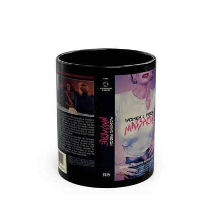 WOMENS PRISON MASSACRE (VHS COVER) - Black Coffee Mug 11oz - Go Mug Yourself