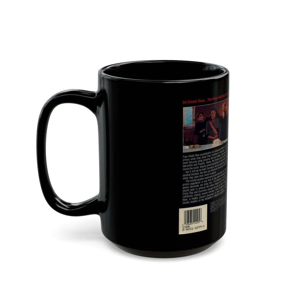 WOMENS PRISON MASSACRE (VHS COVER) - Black Coffee Mug-Go Mug Yourself