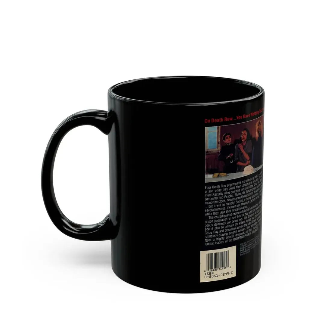 WOMENS PRISON MASSACRE (VHS COVER) - Black Coffee Mug - Go Mug Yourself