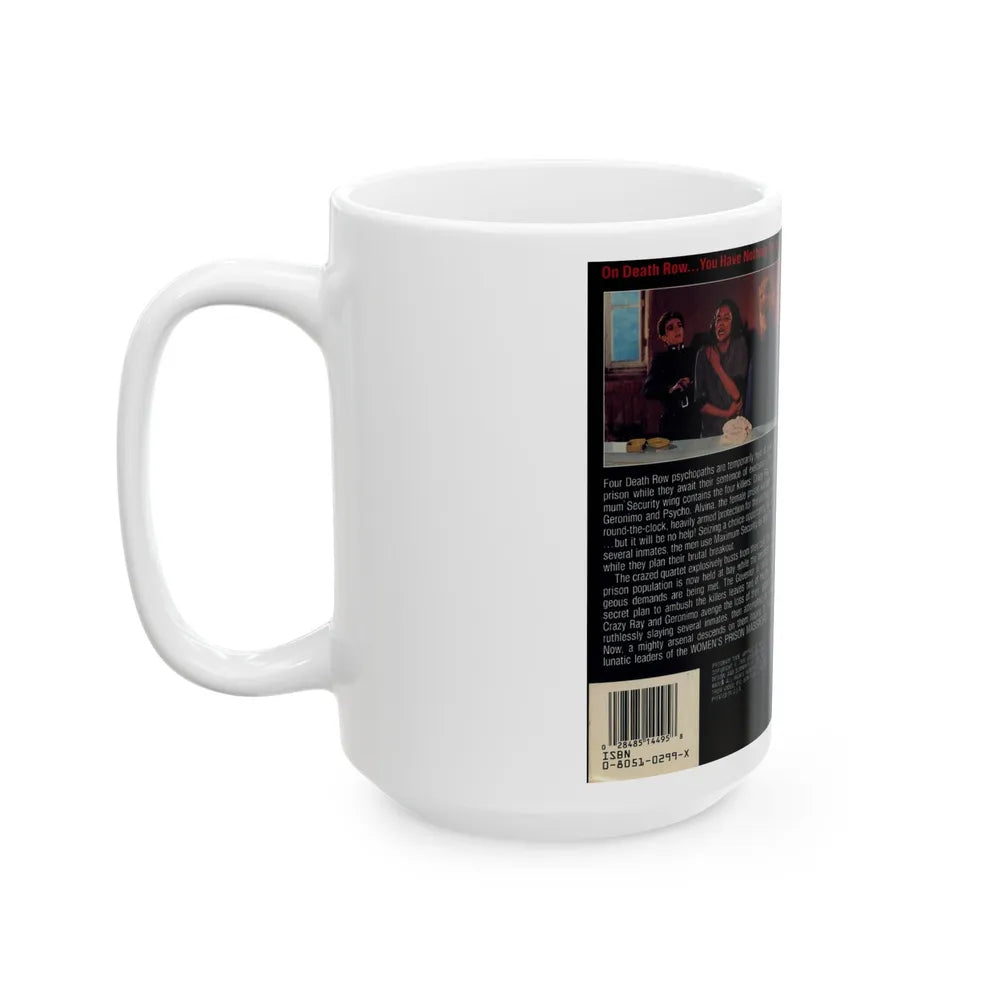 WOMENS PRISON MASSACRE (VHS COVER) - White Coffee Mug-Go Mug Yourself