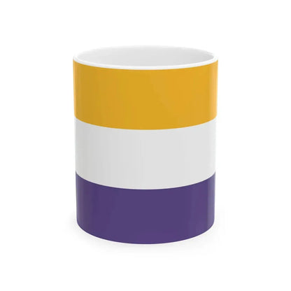 Womens Suffrage Flag United States (United States) White Coffee Mug 11oz - Go Mug Yourself