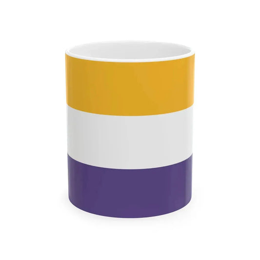 Womens Suffrage Flag United States (United States) White Coffee Mug 11oz - Go Mug Yourself