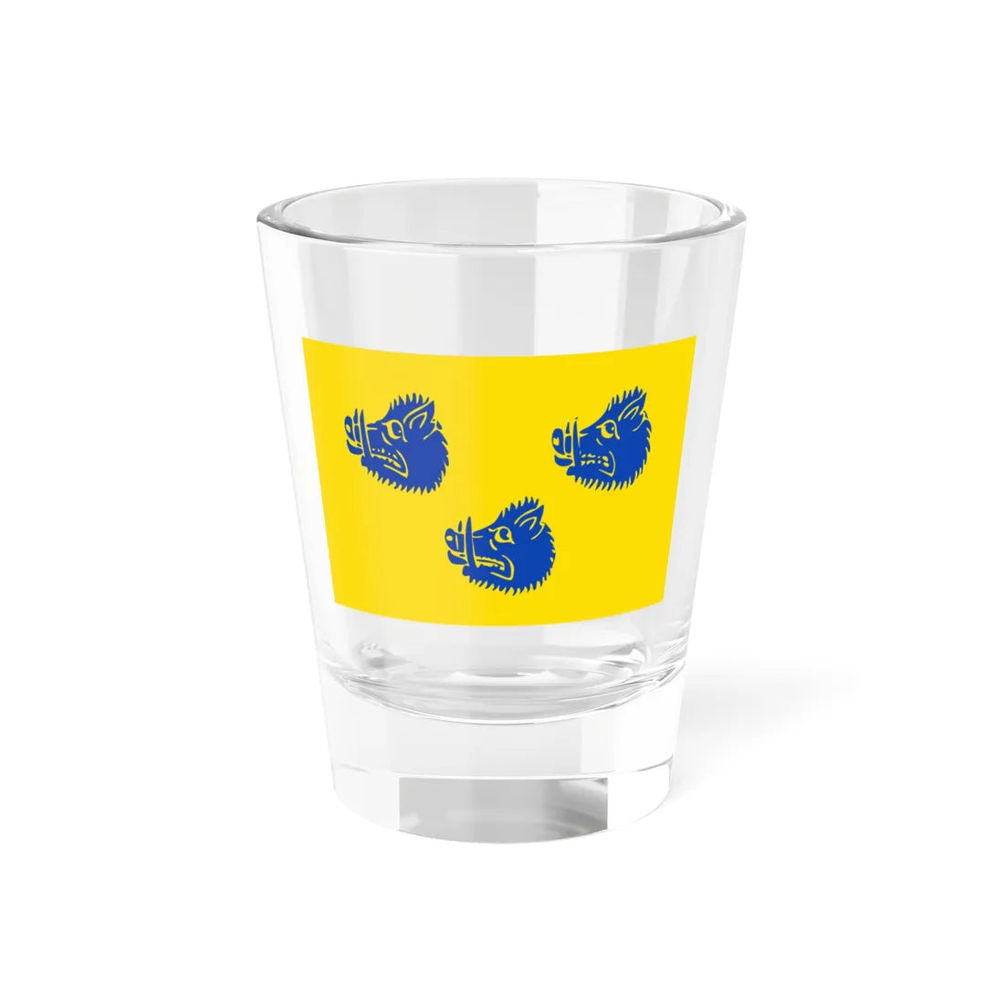 Wommelgem vlag (Belgium) Shot Glass 1.5oz 1.5oz - Go Mug Yourself