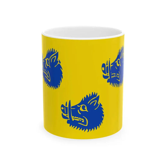 Wommelgem vlag (Belgium) White Coffee Mug 11oz - Go Mug Yourself