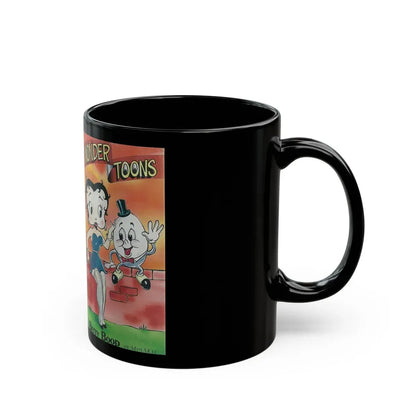 WONDER TOONS BETTY BOOP (VHS COVER) - Black Coffee Mug - Go Mug Yourself