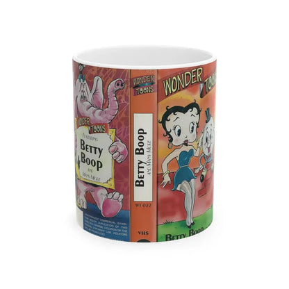 WONDER TOONS BETTY BOOP (VHS COVER) - White Coffee Mug 11oz - Go Mug Yourself