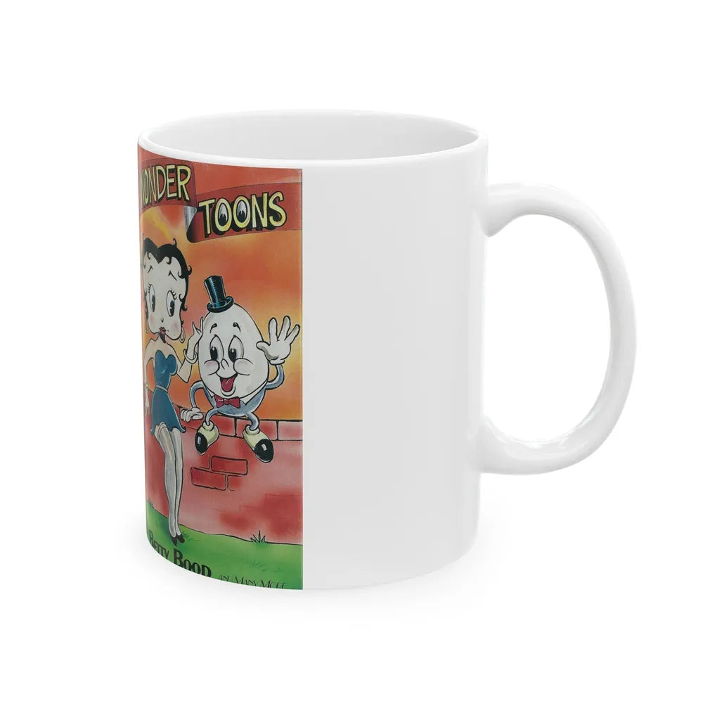 WONDER TOONS BETTY BOOP (VHS COVER) - White Coffee Mug-Go Mug Yourself