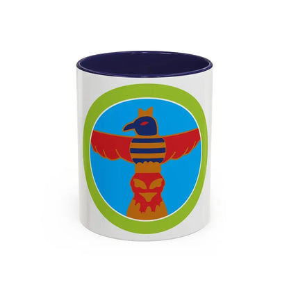 Wood Carving (Boy Scout Merit Badge) Accent Coffee Mug 11oz Navy - Go Mug Yourself