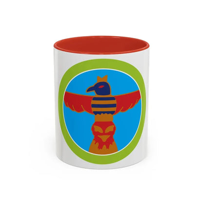Wood Carving (Boy Scout Merit Badge) Accent Coffee Mug 11oz Red - Go Mug Yourself