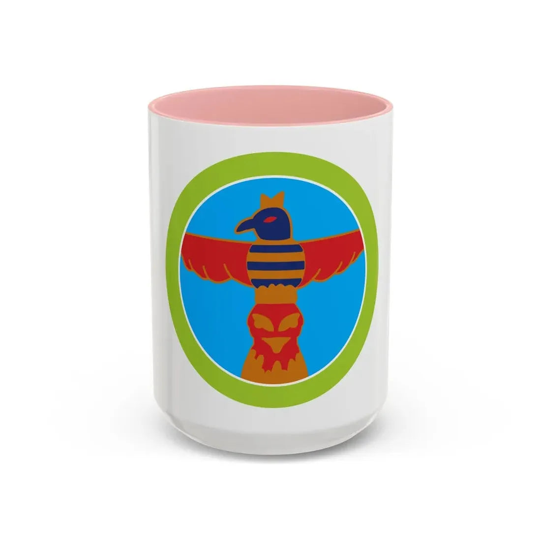 Wood Carving (Boy Scout Merit Badge) Accent Coffee Mug 15oz Pink - Go Mug Yourself