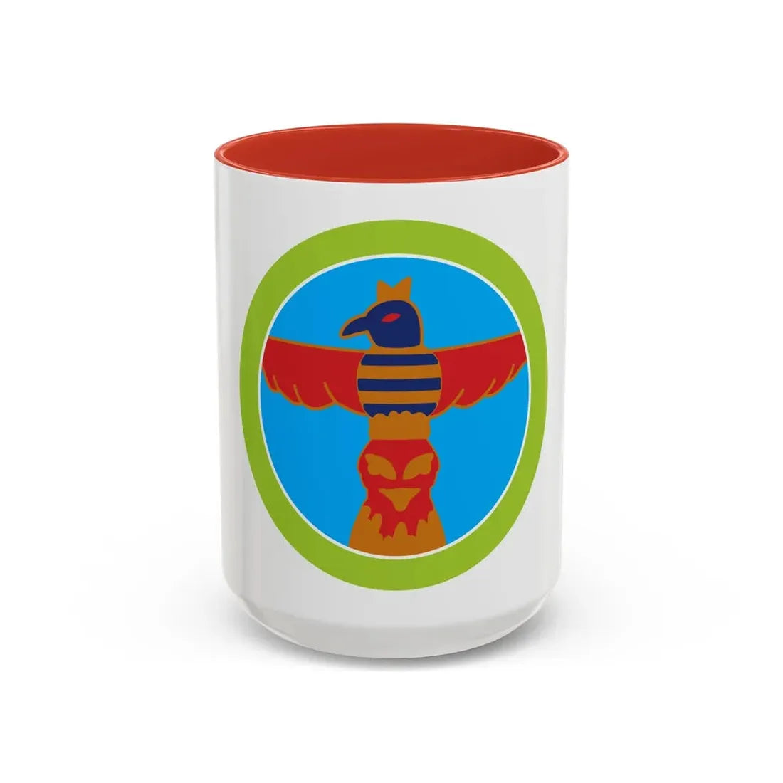 Wood Carving (Boy Scout Merit Badge) Accent Coffee Mug 15oz Red - Go Mug Yourself