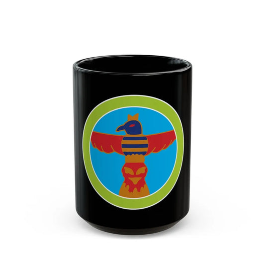 Wood Carving (Boy Scout Merit Badge) Black Coffee Mug-15oz-Go Mug Yourself