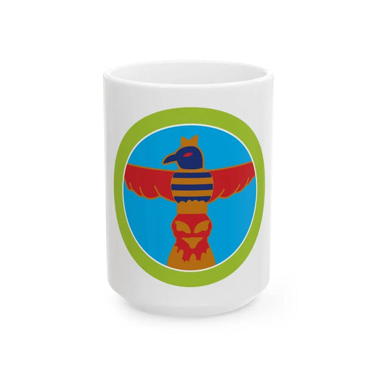 Wood Carving (Boy Scout Merit Badge) White Coffee Mug-15oz-Go Mug Yourself