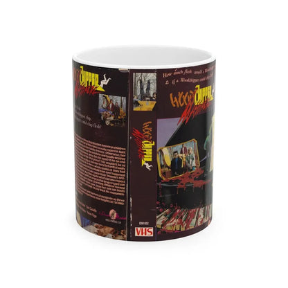 WOOD CHIPPER MASSACRE (VHS COVER) - White Coffee Mug 11oz - Go Mug Yourself