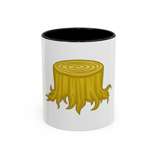 Wood Stock Badge of Edward III - Accent Coffee Mug 11oz Black - Go Mug Yourself