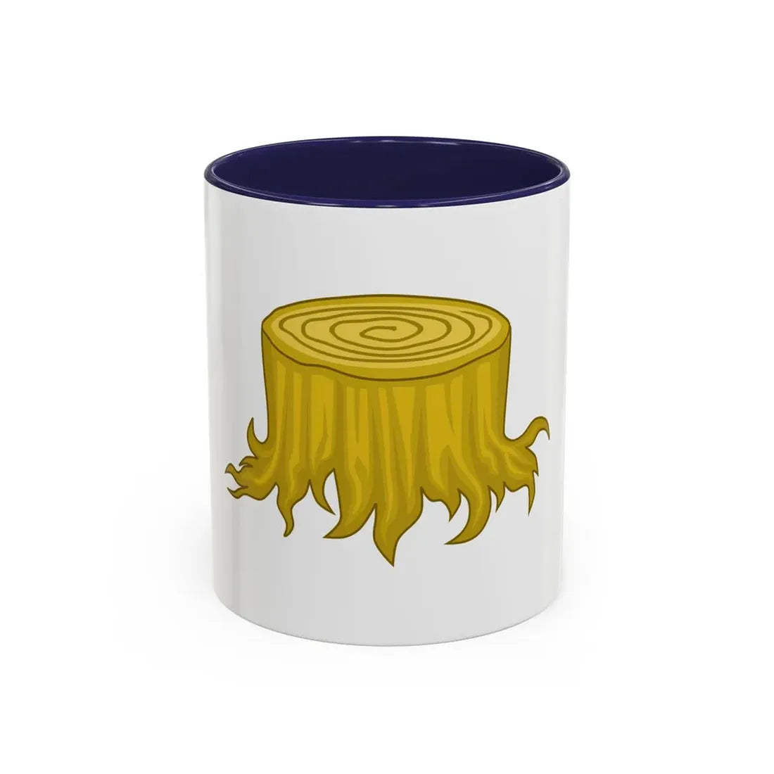 Wood Stock Badge of Edward III - Accent Coffee Mug 11oz Navy - Go Mug Yourself