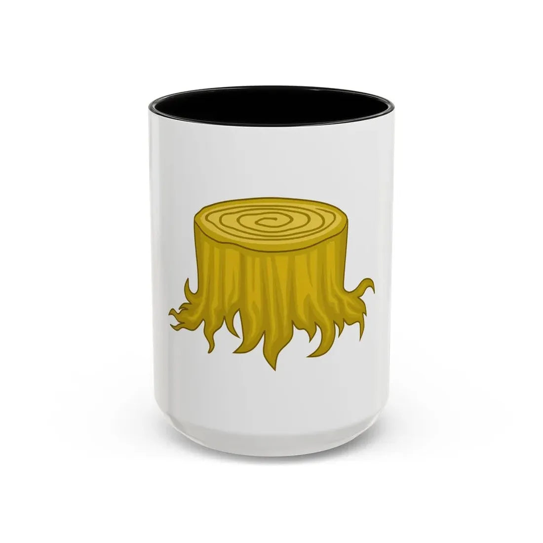 Wood Stock Badge of Edward III - Accent Coffee Mug 15oz Black - Go Mug Yourself