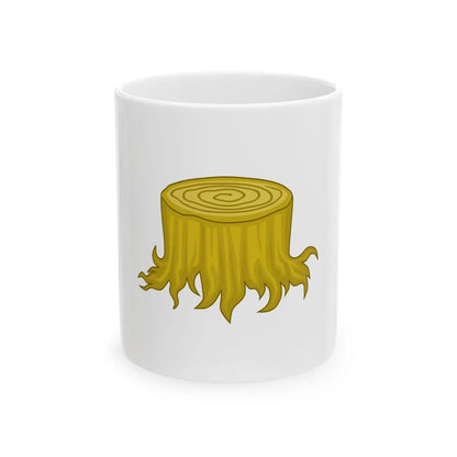 Wood Stock Badge of Edward III - White Coffee Mug 11oz - Go Mug Yourself