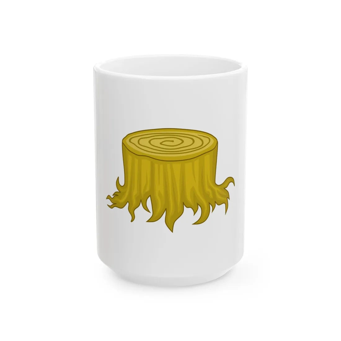 Wood Stock Badge of Edward III - White Coffee Mug 15oz - Go Mug Yourself