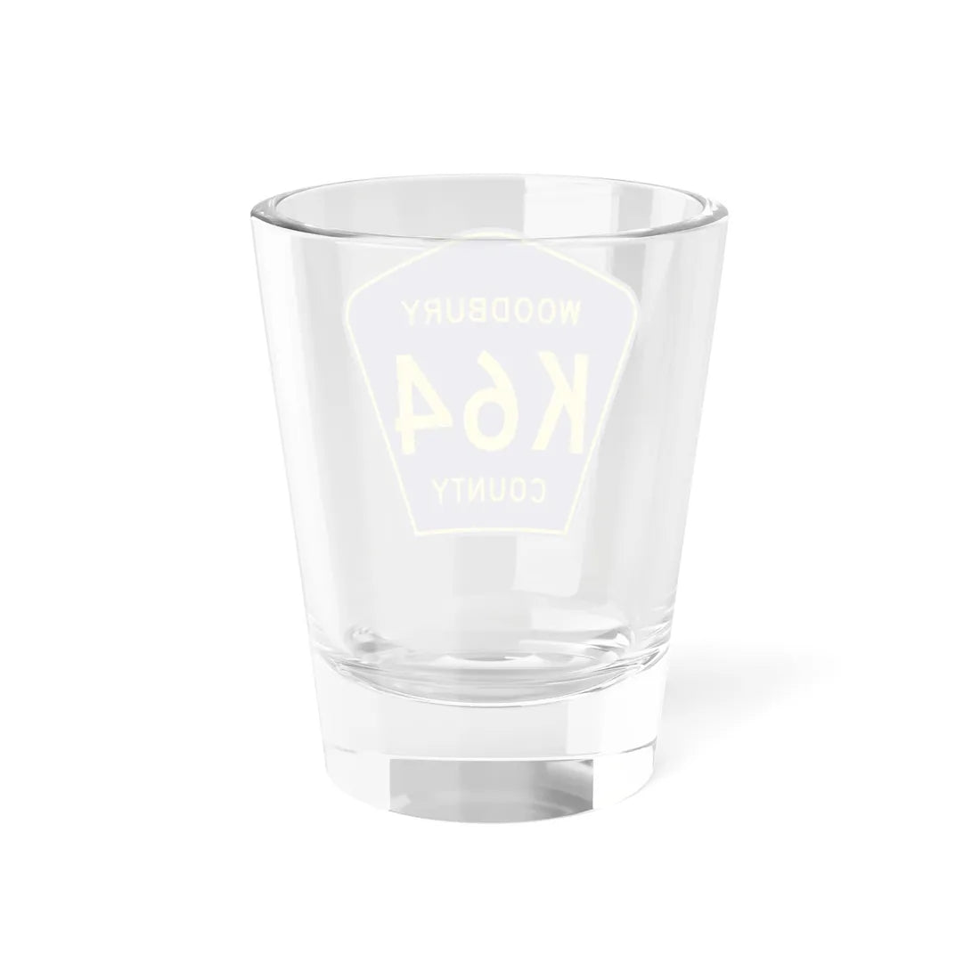 Woodbury County Route K64 IA (Iowa) (Road Sign) Shot Glass 1.5oz - Go Mug Yourself