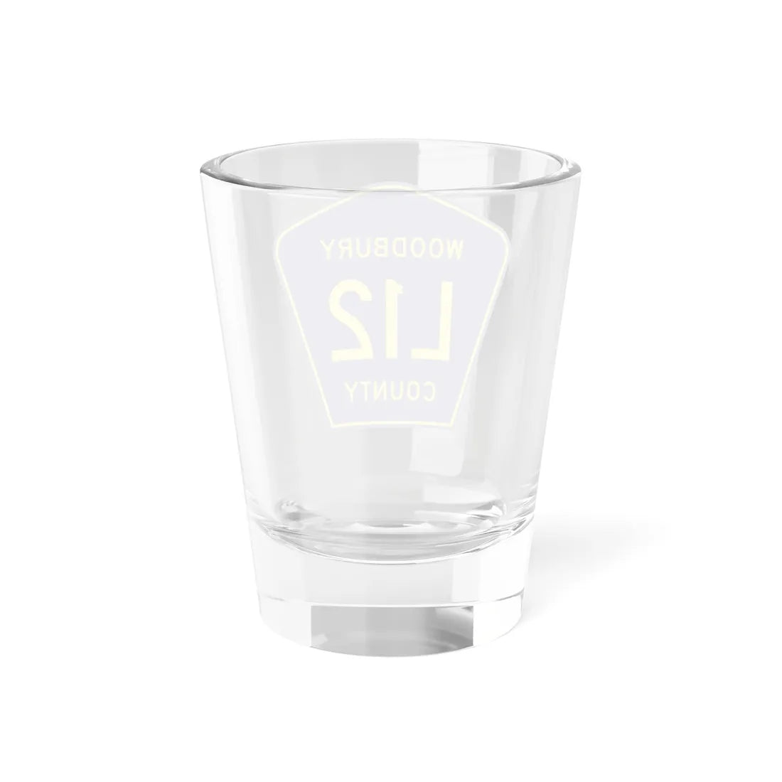 Woodbury County Route L12 IA (Iowa) (Road Sign) Shot Glass 1.5oz - Go Mug Yourself