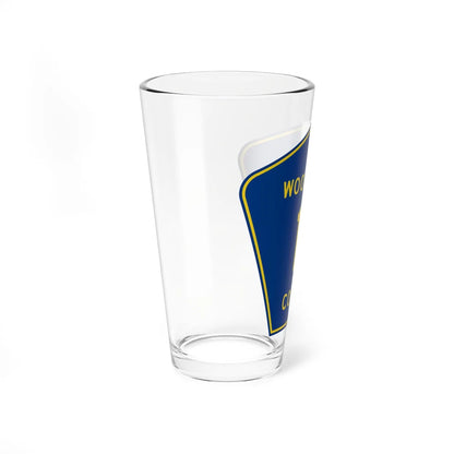 Woodford County 11 (Illinois) (Road Sign) Pint Glss 16oz - Go Mug Yourself