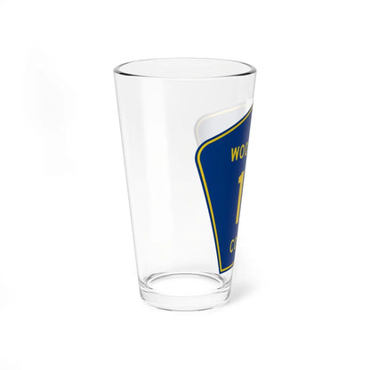 Woodford County 12 (Illinois) (Road Sign) Pint Glss 16oz - Go Mug Yourself