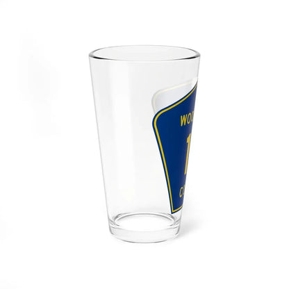 Woodford County 17 (Illinois) (Road Sign) Pint Glass 16oz - Go Mug Yourself