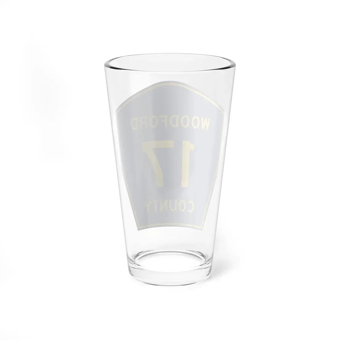 Woodford County 17 (Illinois) (Road Sign) Pint Glass 16oz - Go Mug Yourself