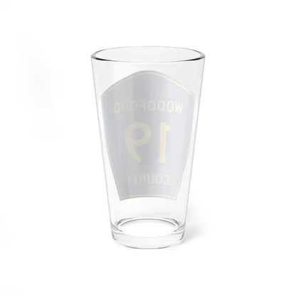 Woodford County 19 (Illinois) (Road Sign) Pint Glass 16oz - Go Mug Yourself