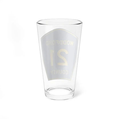 Woodford County 21 (Illinois) (Road Sign) Pint Glass 16oz - Go Mug Yourself