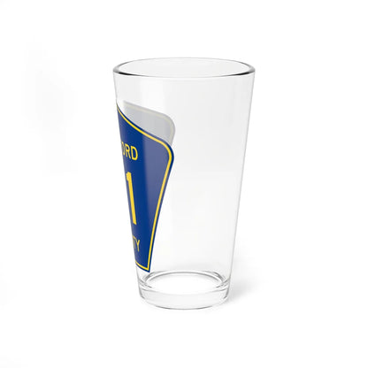 Woodford County 21 (Illinois) (Road Sign) Pint Glss 16oz - Go Mug Yourself