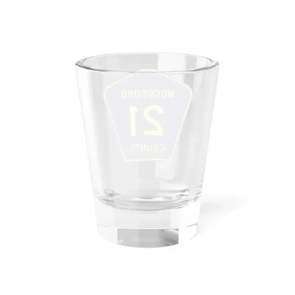 Woodford County 21 (Illinois) (Road Sign) Shot Glass 1.5oz - Go Mug Yourself