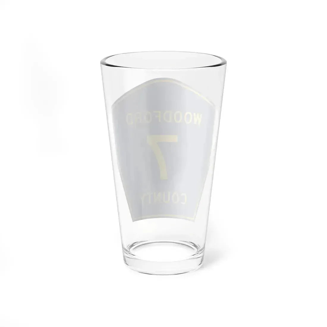 Woodford County 7 (Illinois) (Road Sign) Pint Glass 16oz - Go Mug Yourself