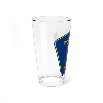 Woodford County 7 (Illinois) (Road Sign) Pint Glss 16oz - Go Mug Yourself